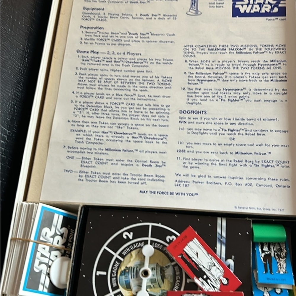 Star Wars Board Game Escape from the Death Star- vintage! 70s - Picture 3 of 3